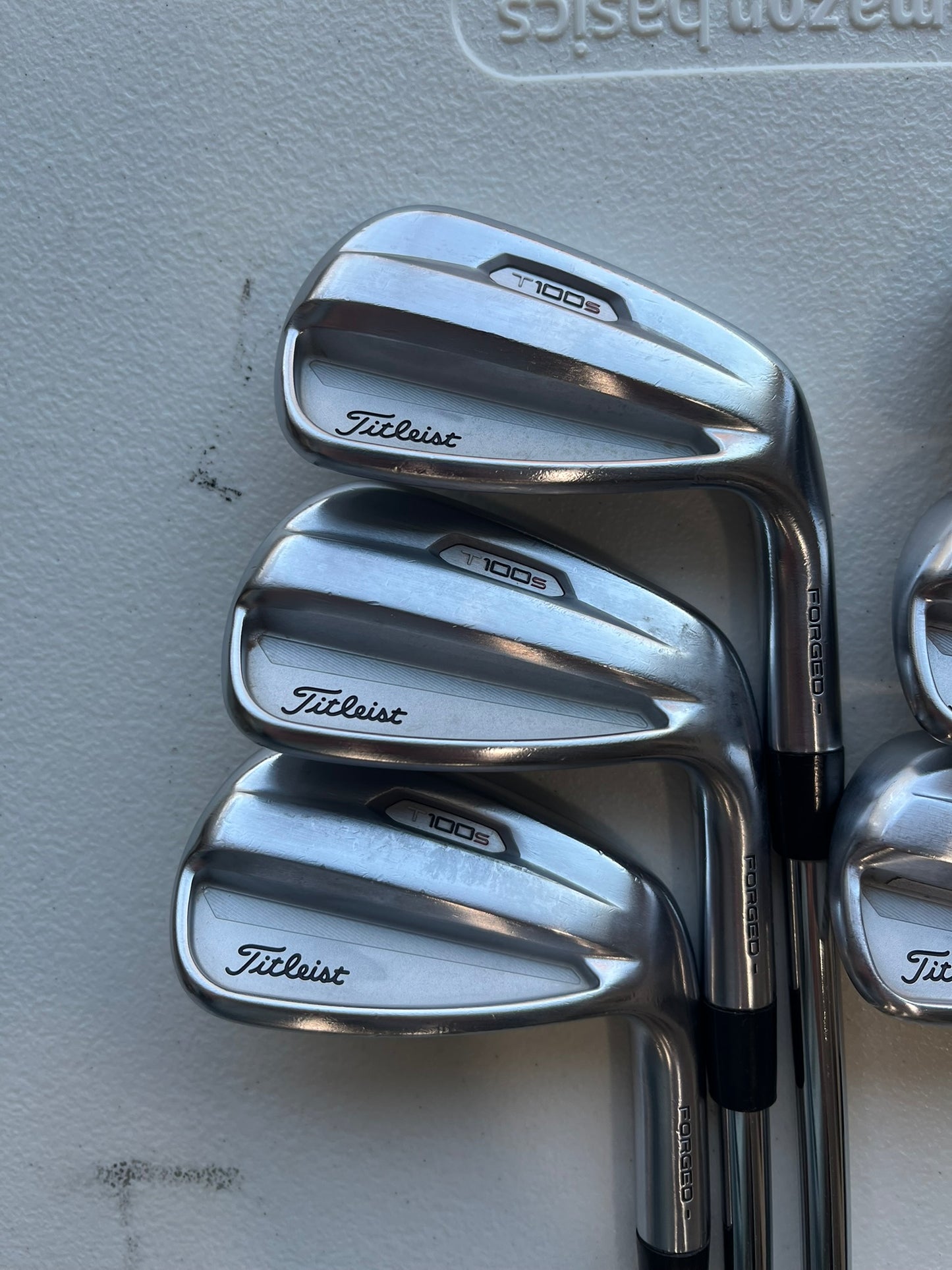 Titleist 2021 T100S Iron Set 5-PW AMT Black Stiff Flex Standard NICE