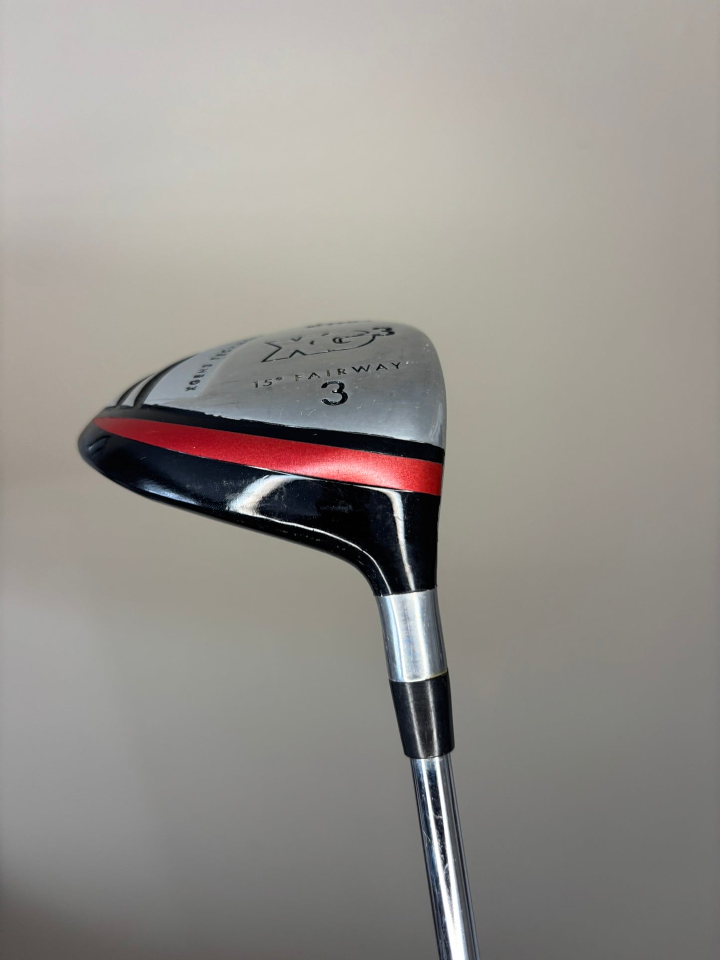 TiTech XG3 3-Wood 15° Steel Shaft Regular Flex 42.25″ NICE