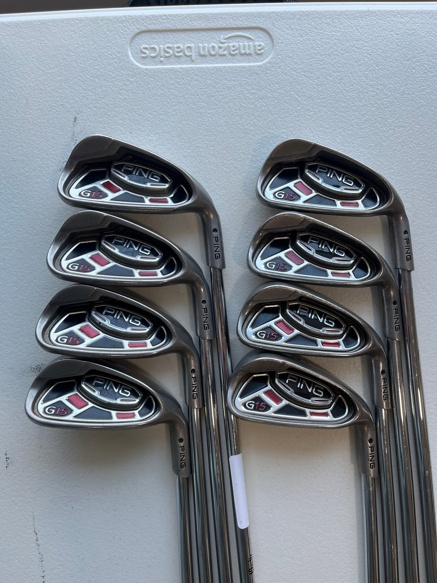 Ping G15 Iron Set 3-PW Black Dot AWT Stiff Flex Standard NICE