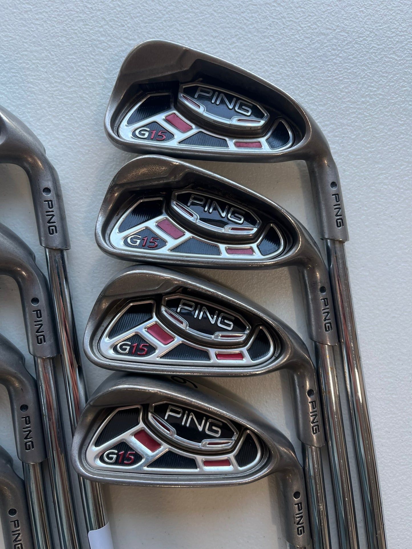 Ping G15 Iron Set 3-PW Black Dot AWT Stiff Flex Standard NICE