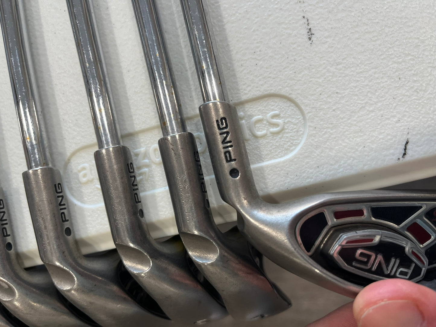 Ping G15 Iron Set 3-PW Black Dot AWT Stiff Flex Standard NICE