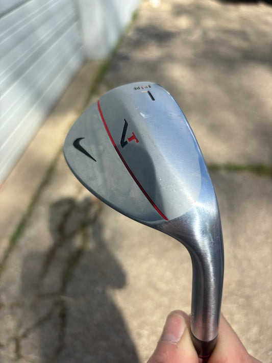 Nike Victory Red Forged Chrome Lob Wedge 60° / 6 S400 Stiff Flex 35″ NICE