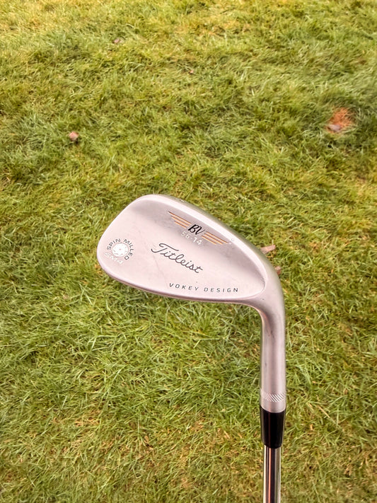 Titleist Vokey Spin Milled SM4 Chrome Sand Wedge 56° / 14 Stiff Flex 36" NICE