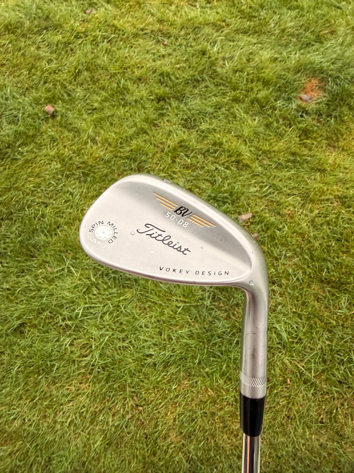 Titleist Vokey Spin Milled SM4 Chrome Gap Wedge 50° / 8 Stiff Flex 36.25" MINT