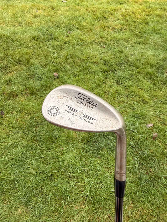 Titleist Vokey Spin Milled Raw Sand Wedge 54° / 10 KBS Tour Stiff Flex 36" NICE