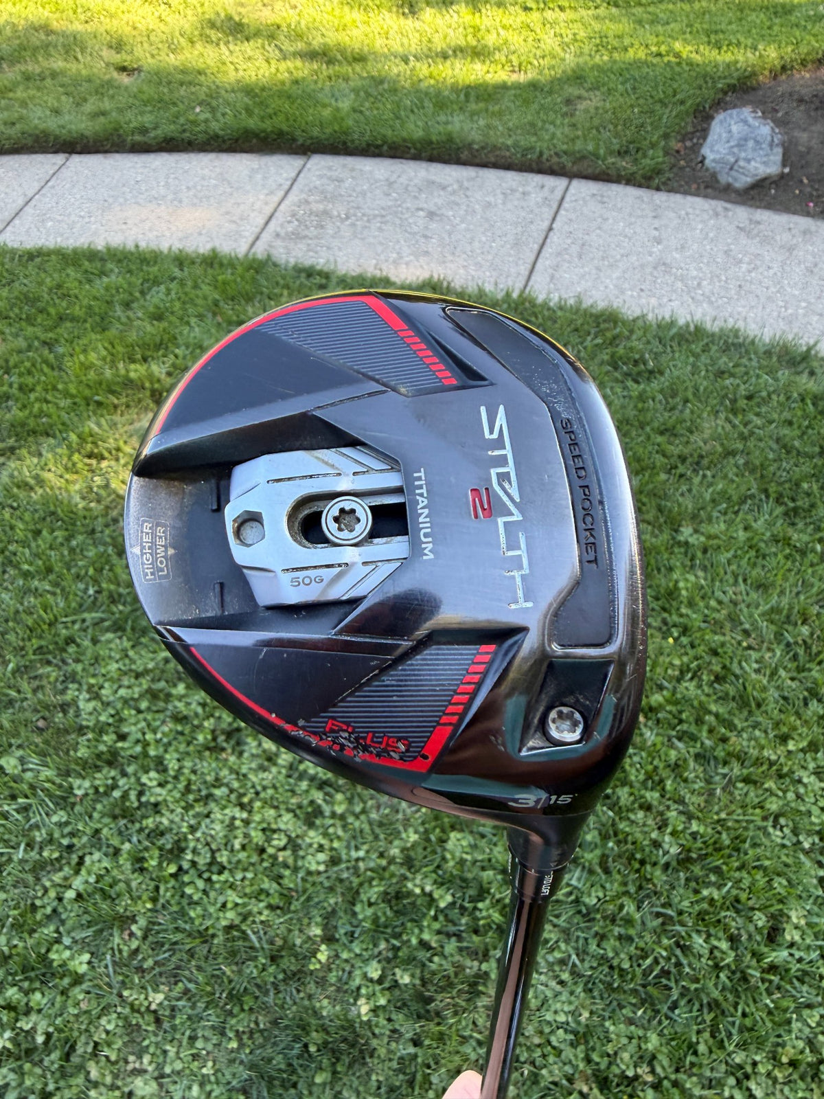 TaylorMade Stealth 2 Plus 3-Wood 15° Hzrdus Black Extra Stiff Flex 43" +HC NICE