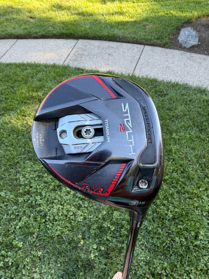 TaylorMade Stealth 2 Plus 3-Wood 15° Hzrdus Black Extra Stiff Flex 43" +HC NICE