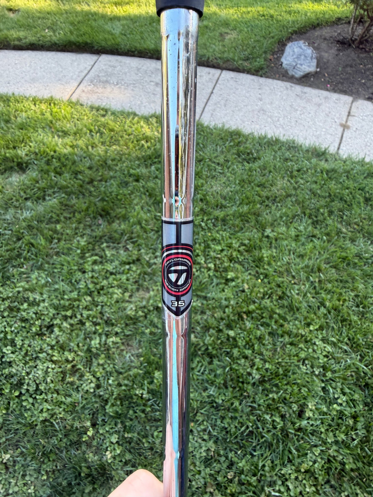 TaylorMade White Smoke IN12 Black Putter Lefty 35" +HC NICE — photo 8
