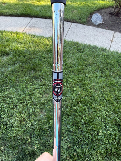 TaylorMade White Smoke IN12 Black Putter Lefty 35" +HC NICE — photo 8