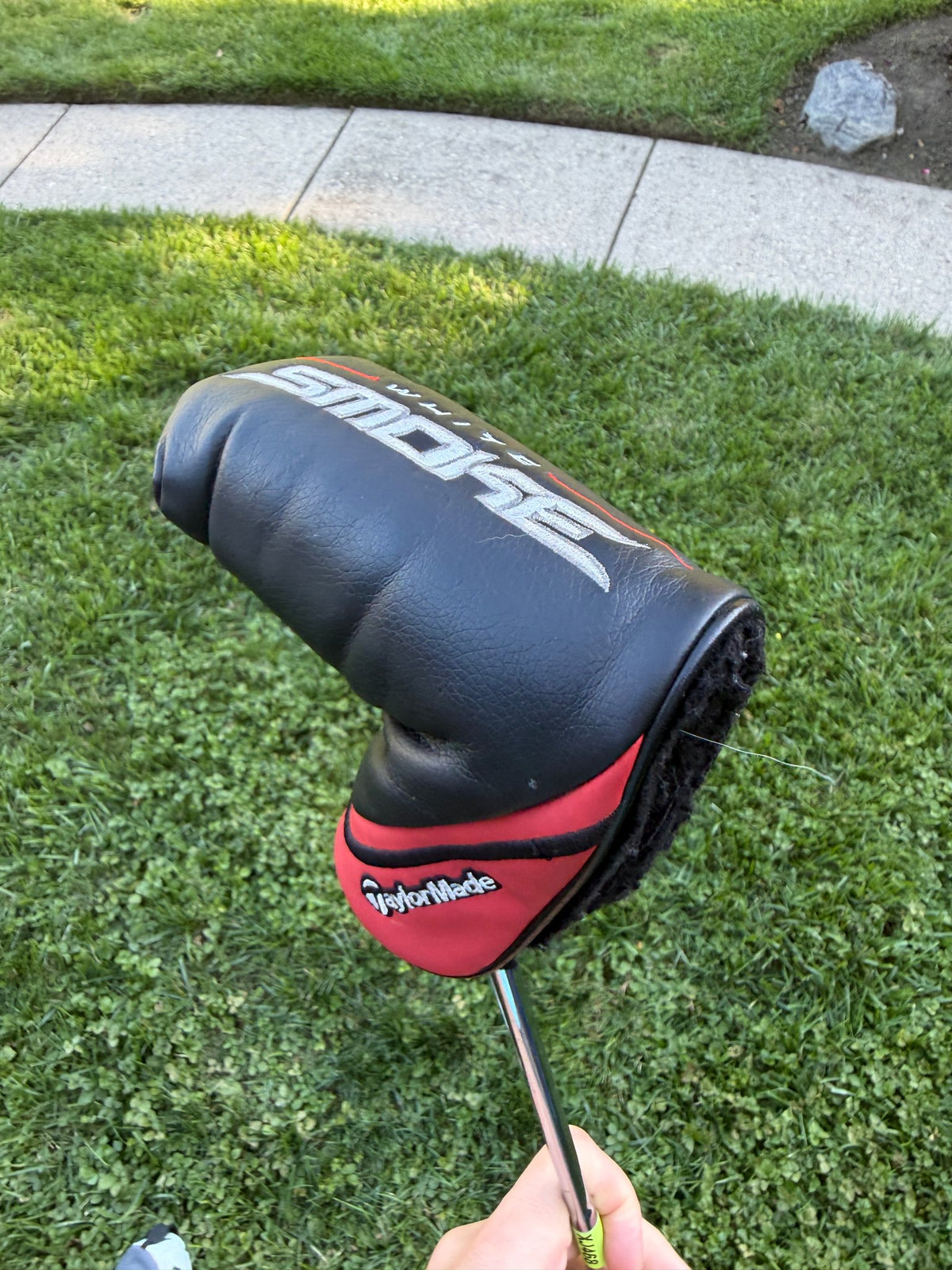 TaylorMade White Smoke IN12 Black Putter Lefty 35" +HC NICE — photo 10