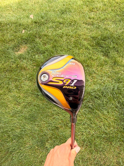 Cobra S9-1 Pro 3-Wood 15° Matrix Ozik XCon 8M2 Stiff Flex 43" NICE