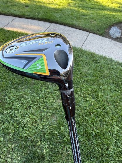 Callaway EPIC Flash 5-Wood 18° Evenflow Senior Flex 42" +HC NICE — photo 6