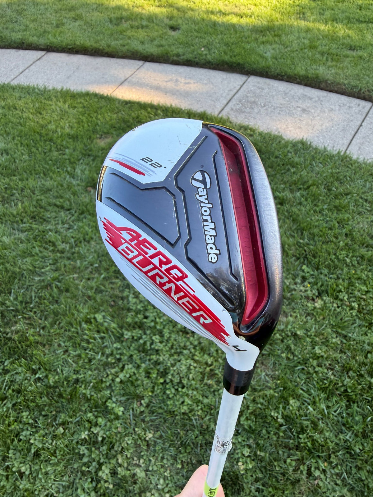 TaylorMade AeroBurner 4 Hybrid 22° Matrix Speed Rul-Z Senior Flex 40" +HC NICE