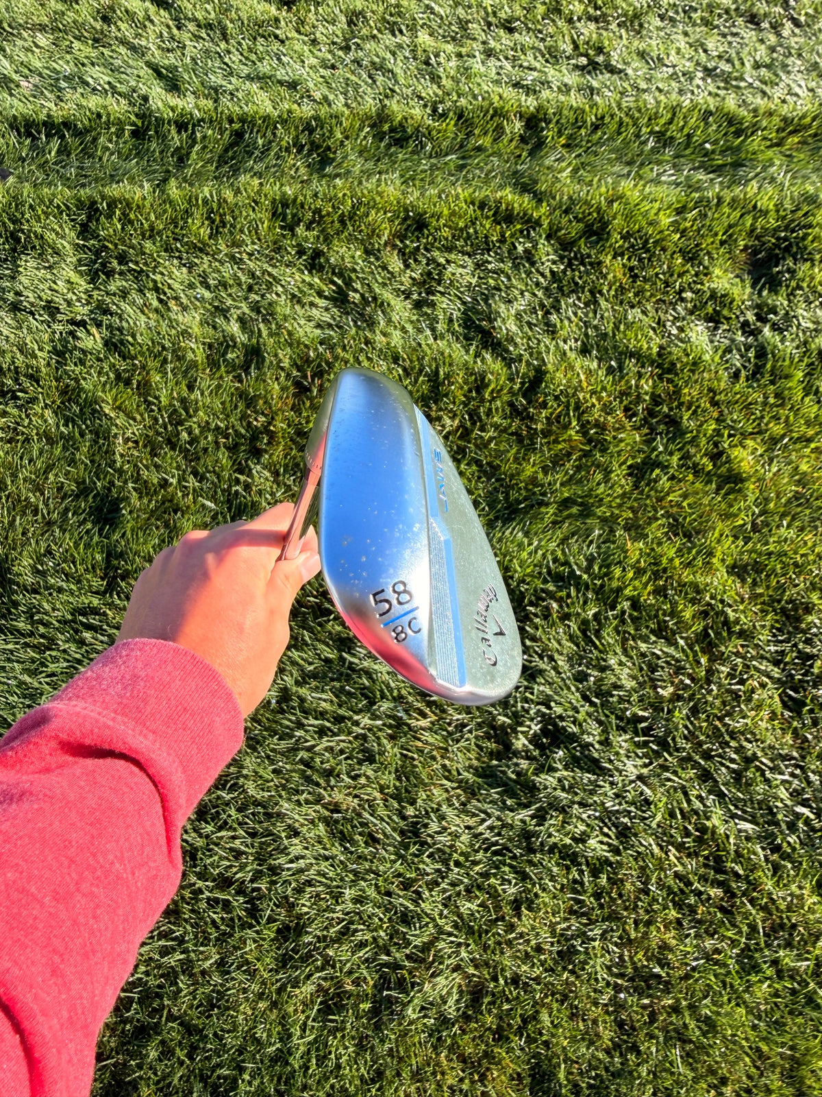 Callaway Jaws MD5 Platinum Chrome Lob Wedge 58°/8 DG Stiff Flex 34.75" NICE — photo 4