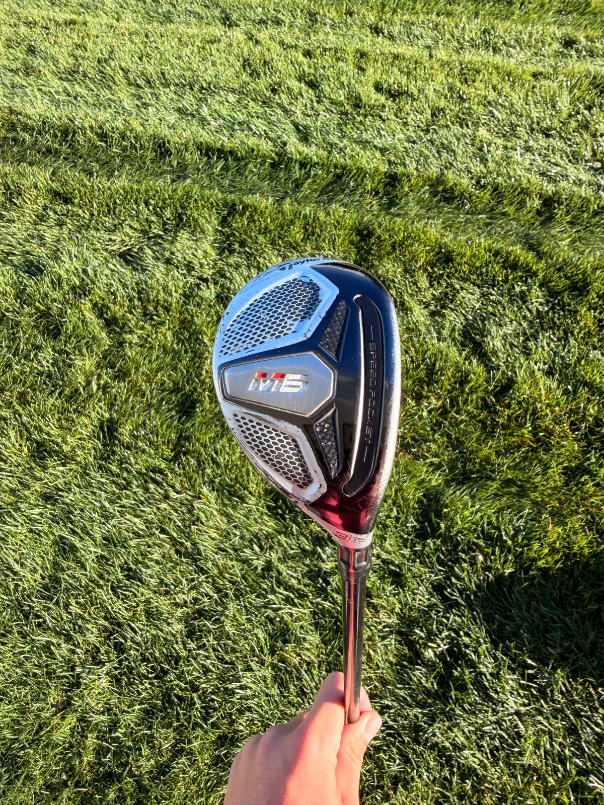 TaylorMade M6 3 Hybrid 19° Atmos Red 70g Stiff Flex 40.75"