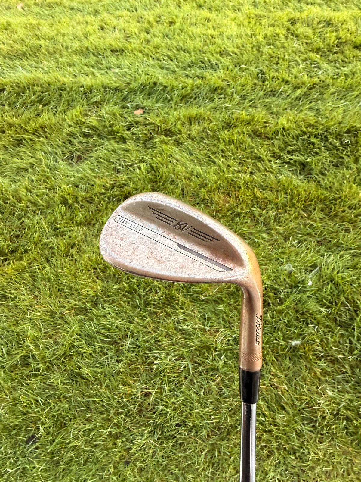 Titleist Vokey SM10 Raw Sand Wedge 54°/10 AMT Tour White Stiff Flex 35.25" NICE