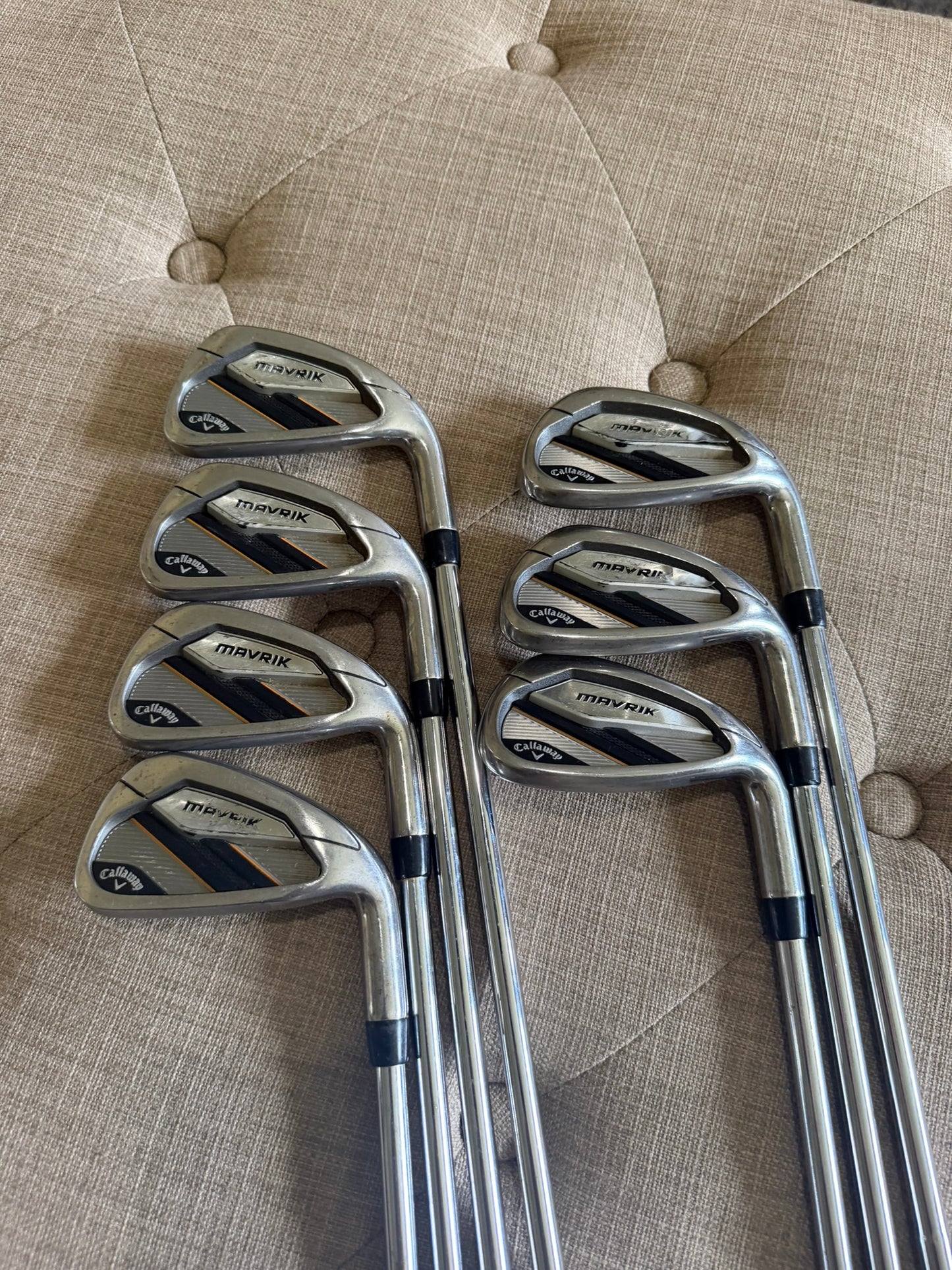 Callaway Mavrik Iron Set 4-PW Elevate 105 Stiff Flex +1/2″ READ