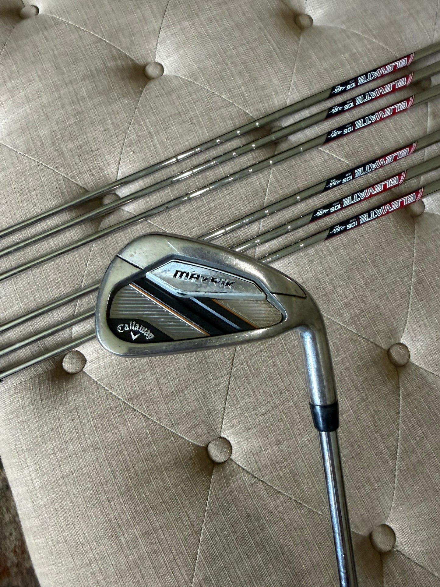 Callaway Mavrik Iron Set 4-PW Elevate 105 Stiff Flex +1/2″ READ