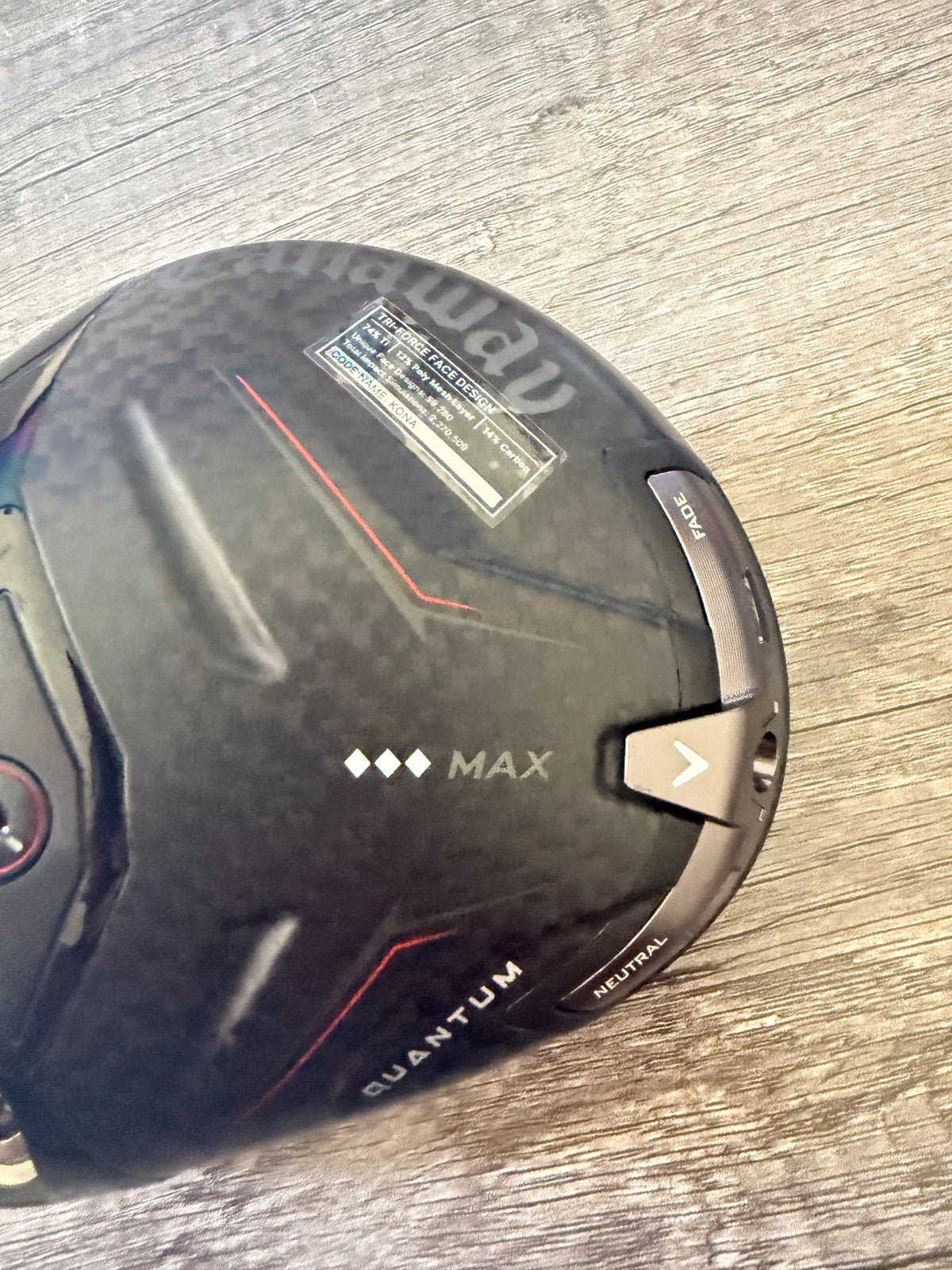 Callaway Quantum Triple Diamond Max Driver 9° Lefty Head Only MINT — photo 2