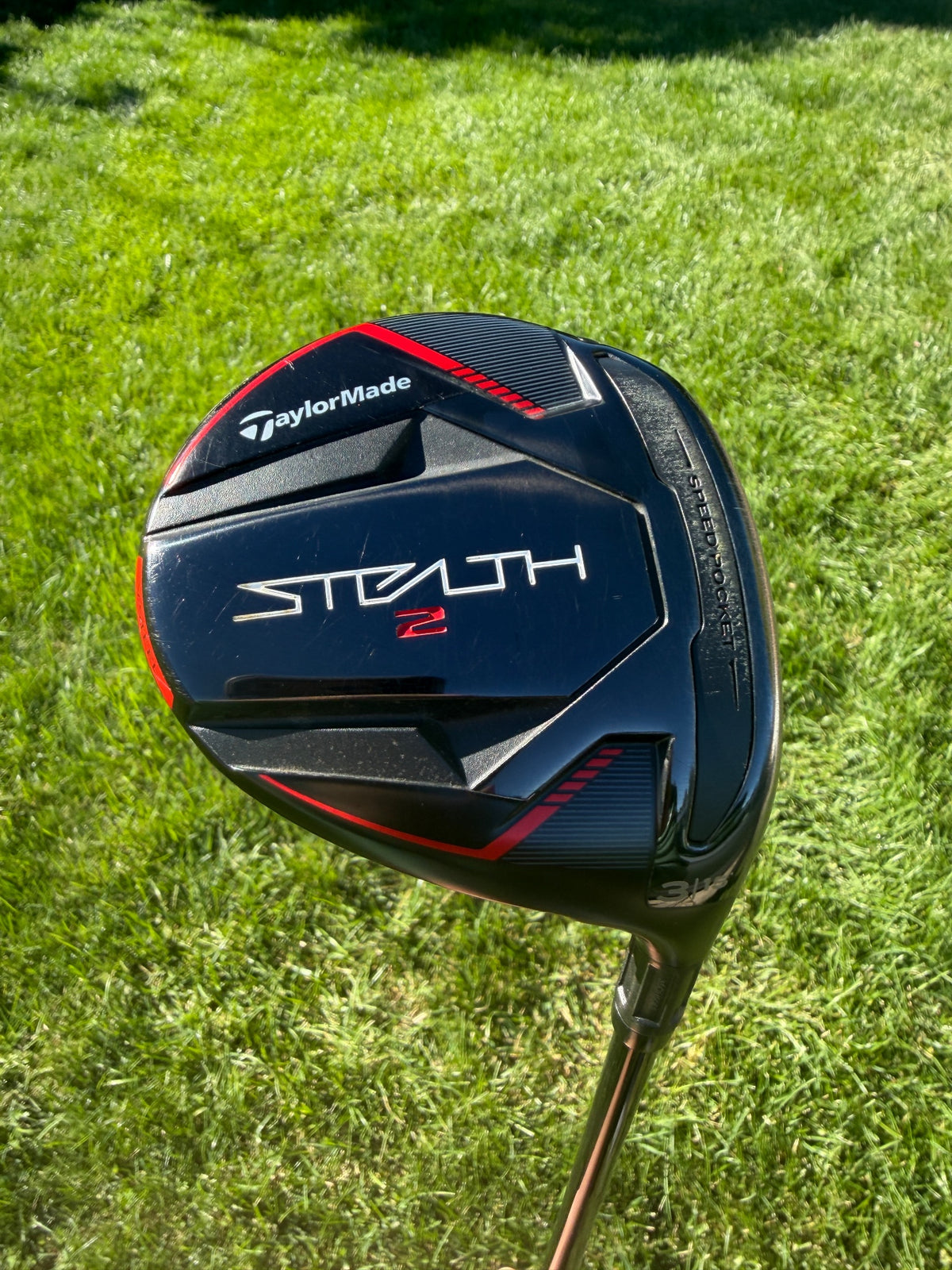 TaylorMade Stealth 2 3-Wood 15° Hzrdus Black Extra Stiff Flex 43" +HC