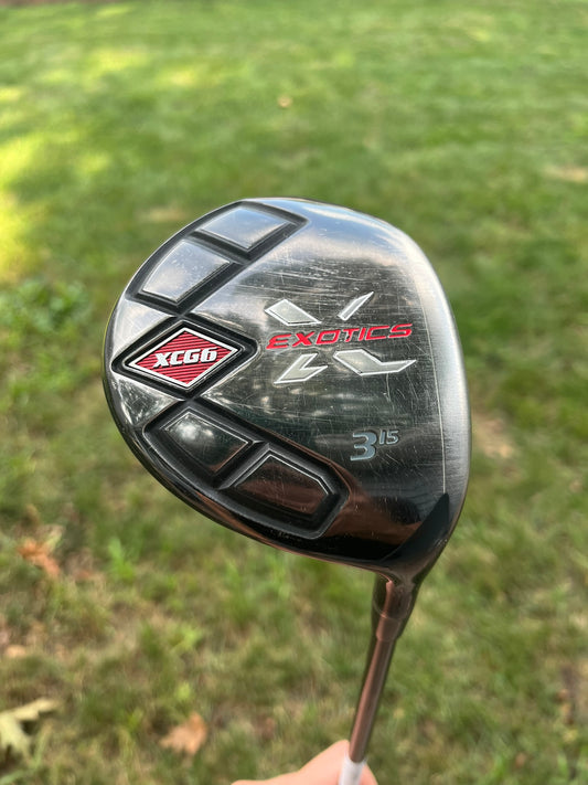Photo of Tour Edge Exotics XCG6 3-Wood 15° Stiff Flex Matrix Ozik Hd6.1
