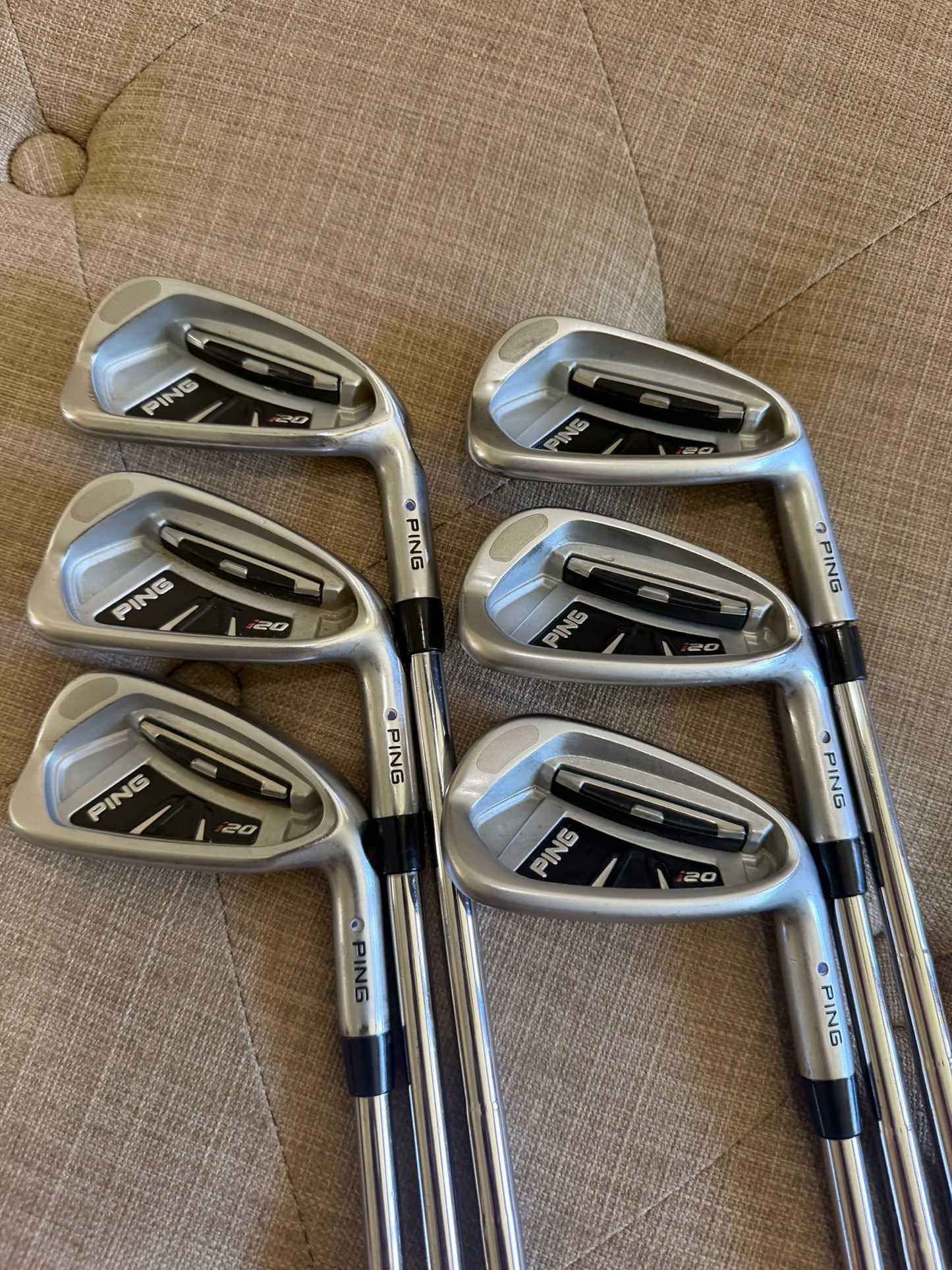 Ping i20 Iron Set 5-PW Purple Dot CFS Extra Stiff Flex +1/2" NICE