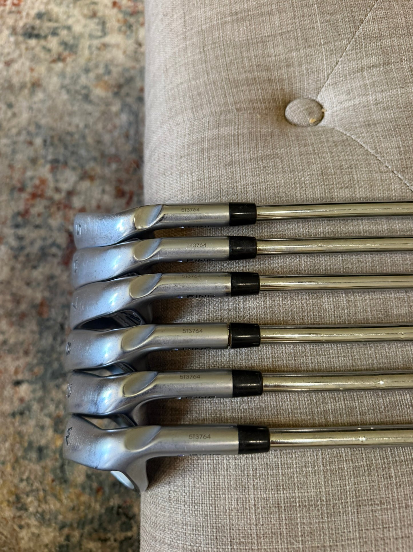 Ping i20 Iron Set 5-PW Purple Dot CFS Extra Stiff Flex +1/2" NICE