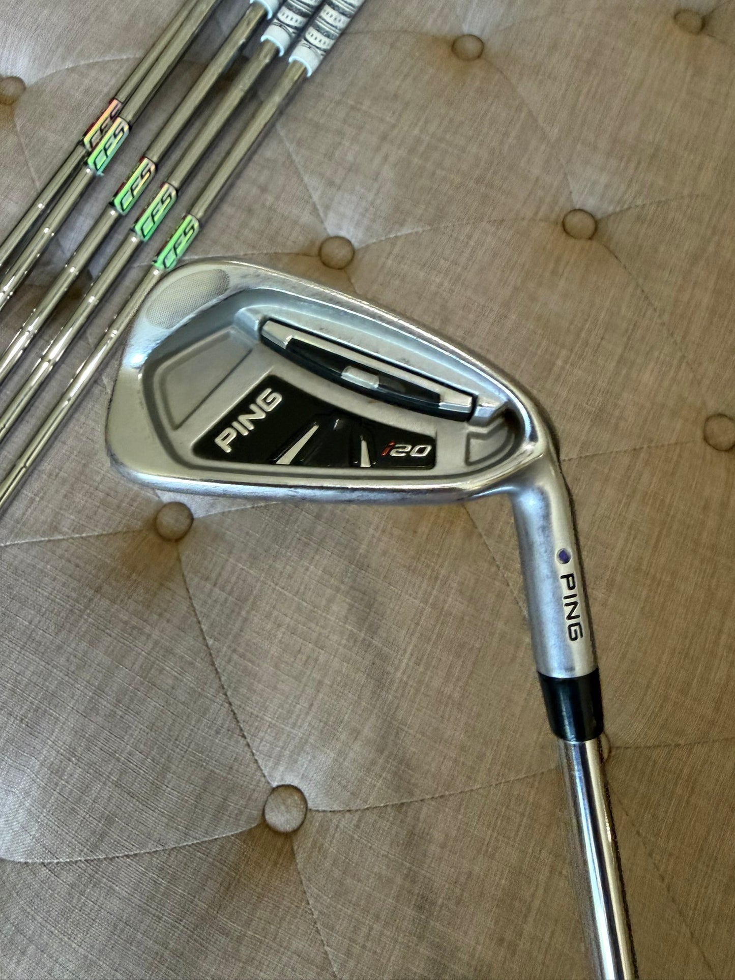 Ping i20 Iron Set 5-PW Purple Dot CFS Extra Stiff Flex +1/2" NICE