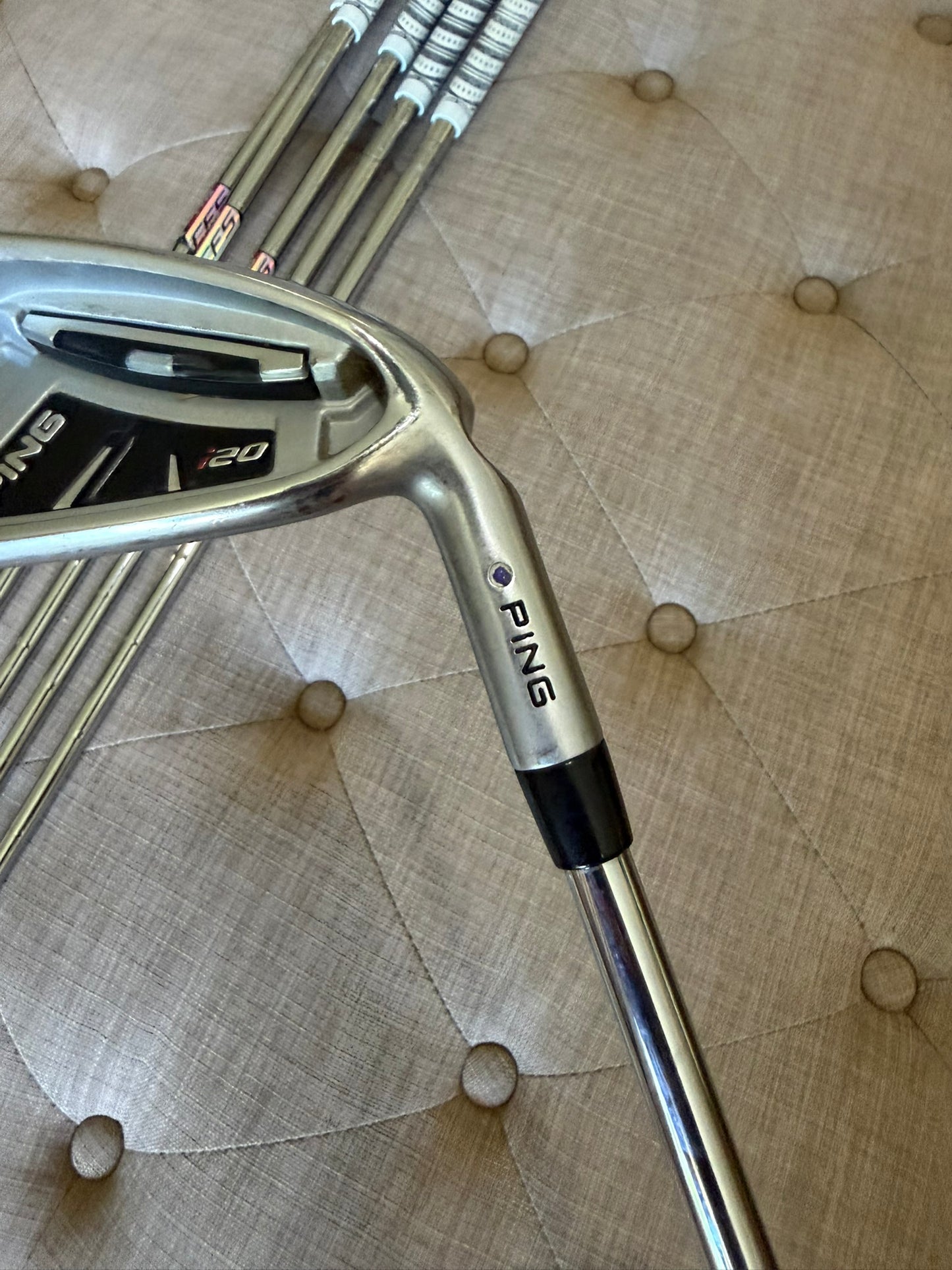 Ping i20 Iron Set 5-PW Purple Dot CFS Extra Stiff Flex +1/2" NICE