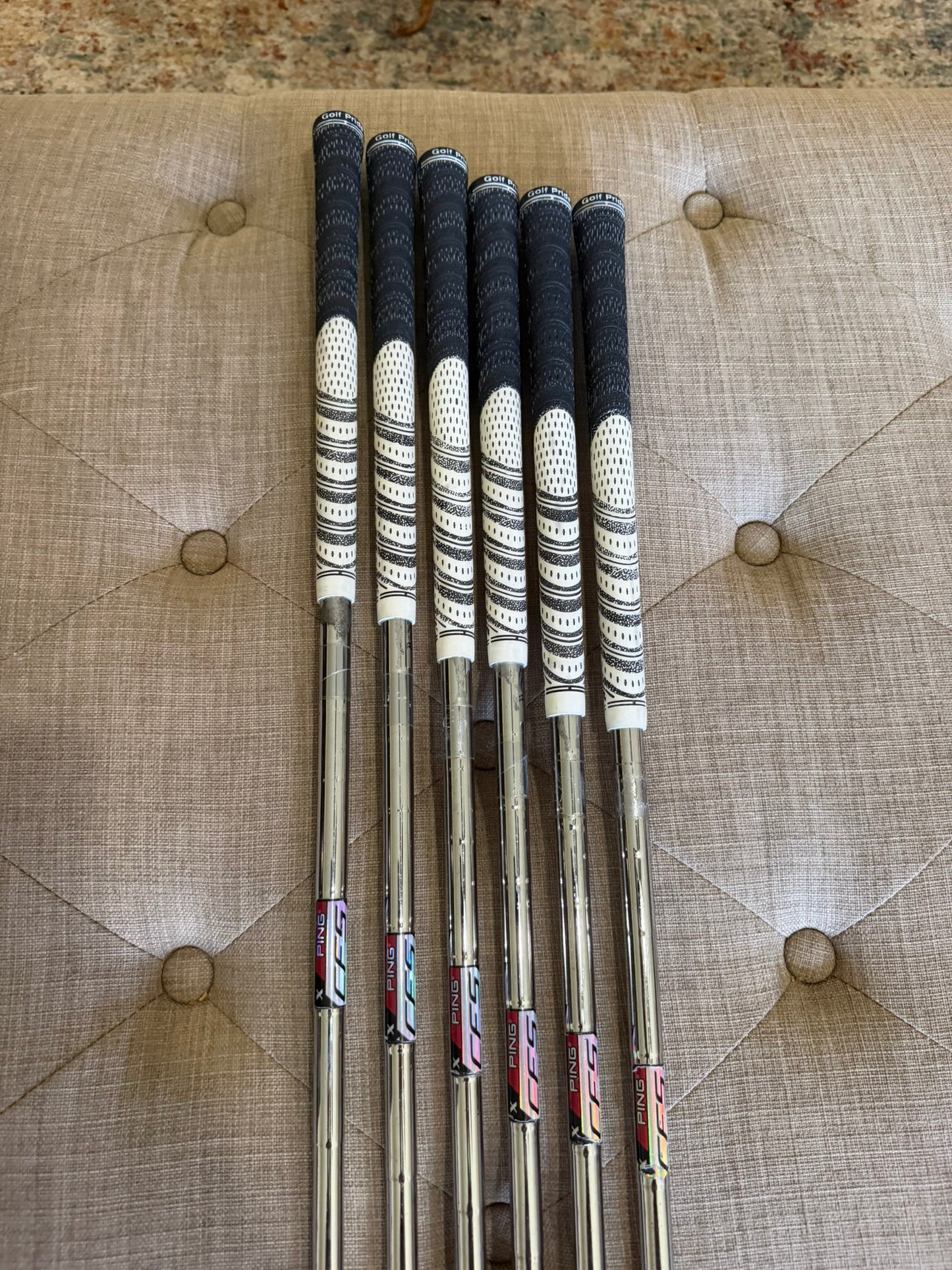 Ping i20 Iron Set 5-PW Purple Dot CFS Extra Stiff Flex +1/2" NICE