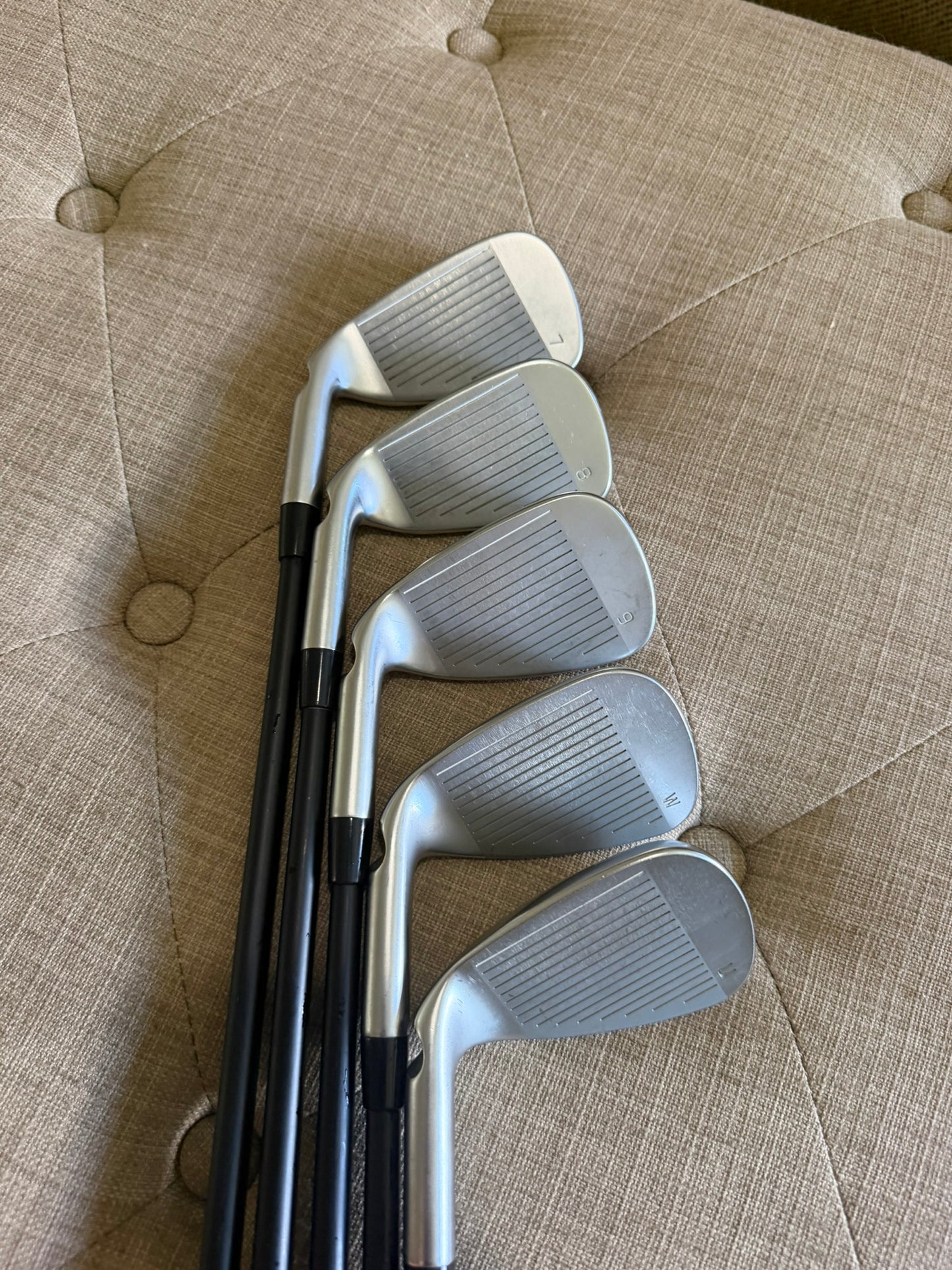Ping G730 Iron Set 7-UW Black Dot Alta CB AWT Regular Flex +1/4" NICE