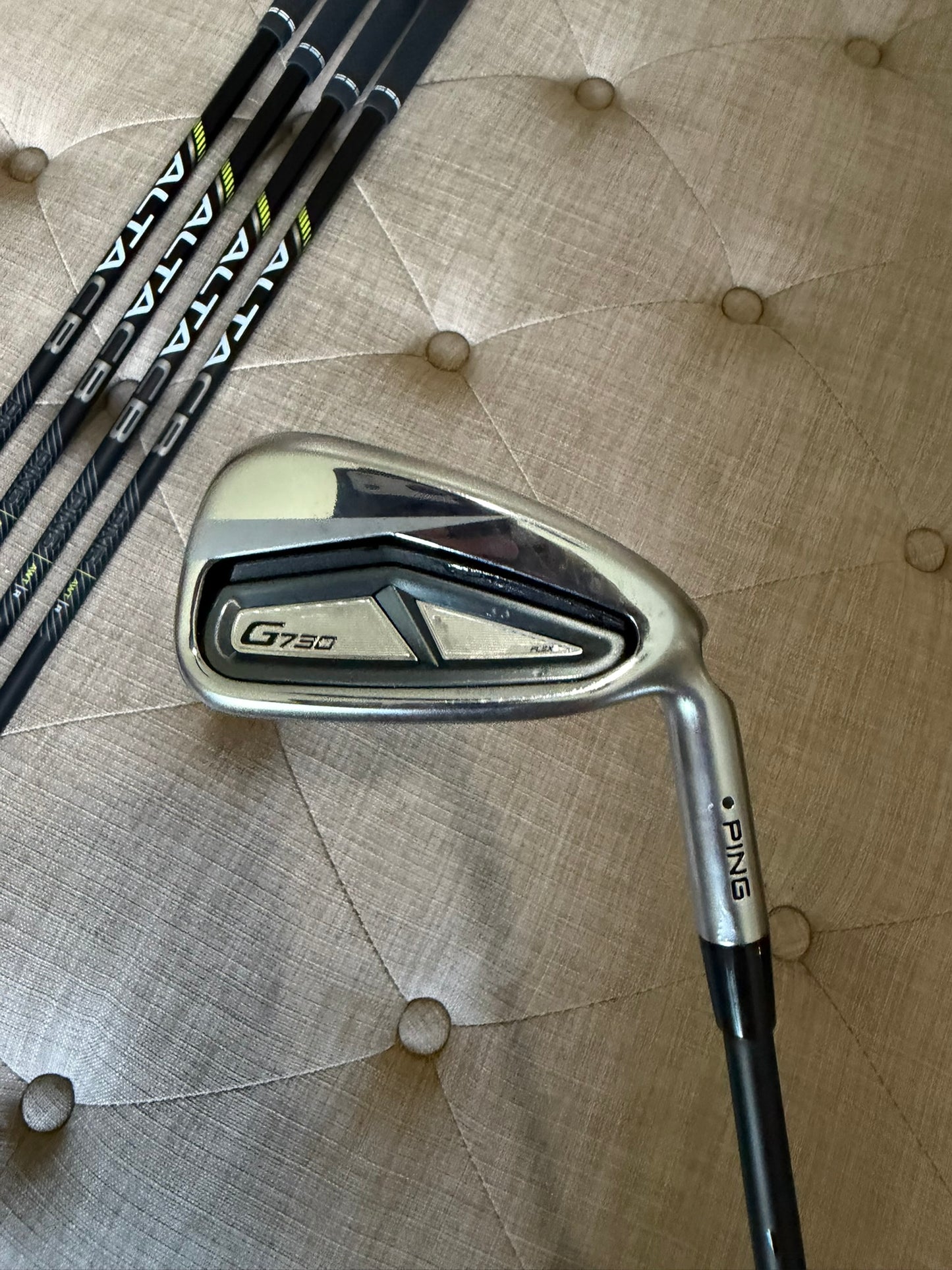 Ping G730 Iron Set 7-UW Black Dot Alta CB AWT Regular Flex +1/4" NICE
