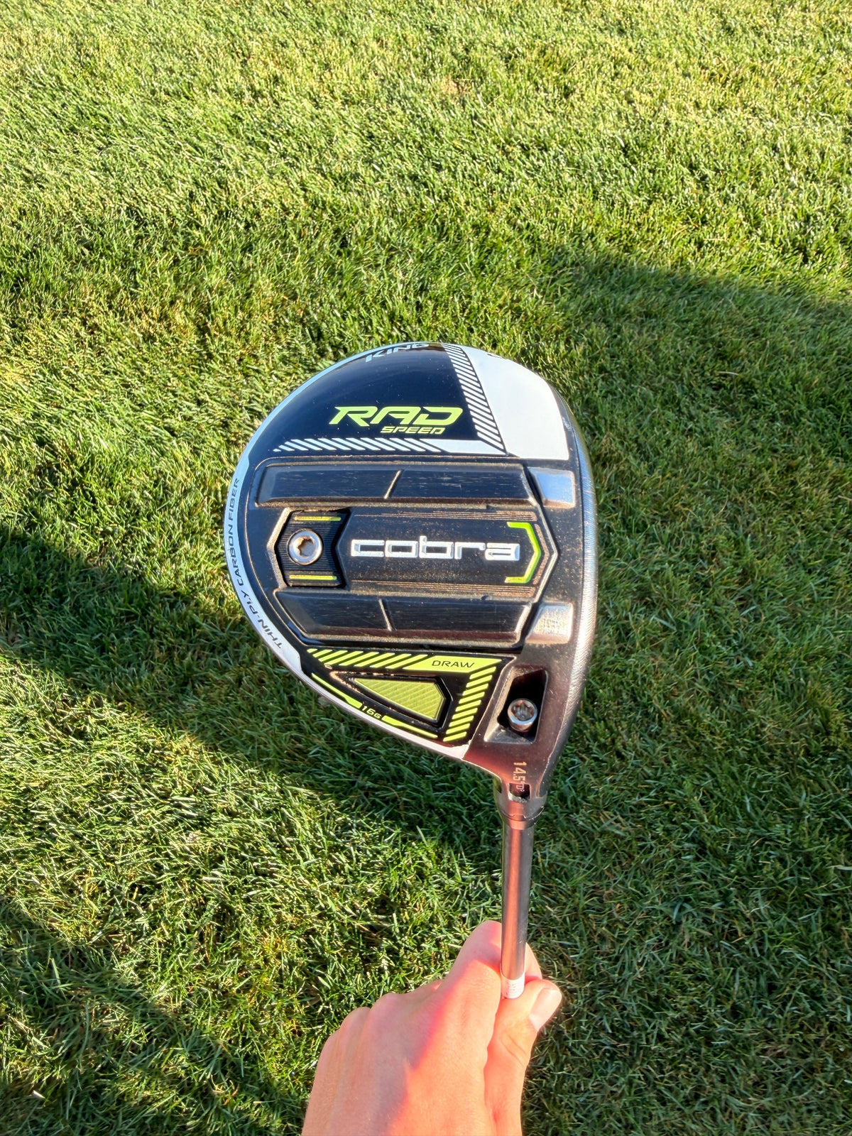 Cobra RAD Speed Draw 3-Wood 14.5° Helium Black Senior Flex 42.5" +HC NICE