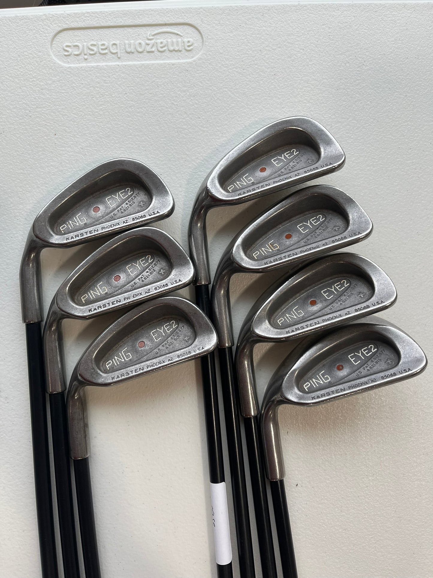 Ping Eye 2 + Plus Iron Set 4-PW Brown Dot Aldila Regular Flex Lefty +1/2″ NICE