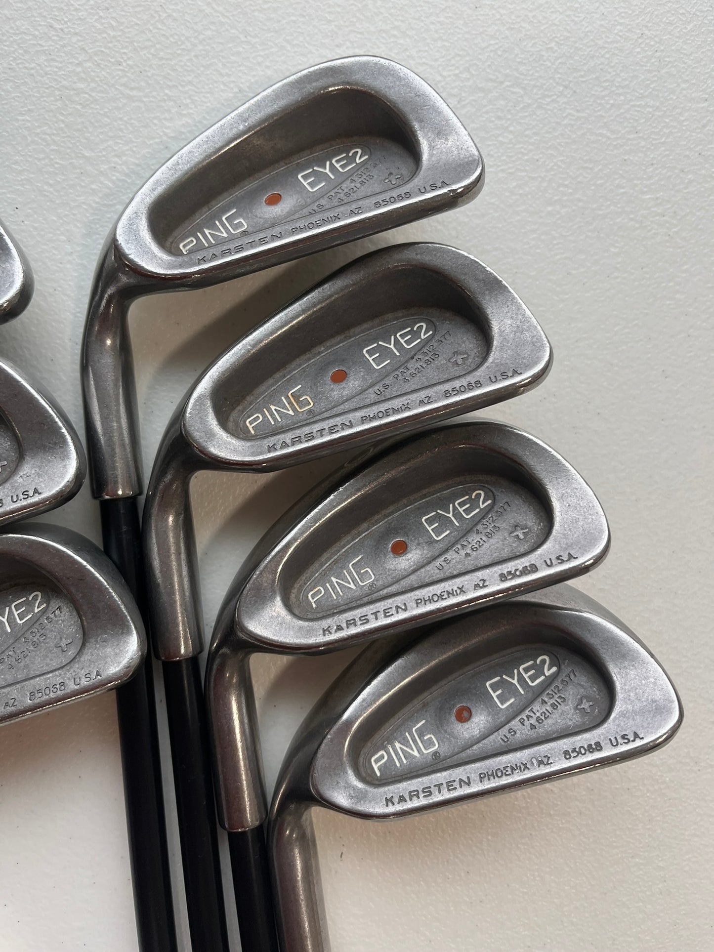 Ping Eye 2 + Plus Iron Set 4-PW Brown Dot Aldila Regular Flex Lefty +1/2″ NICE