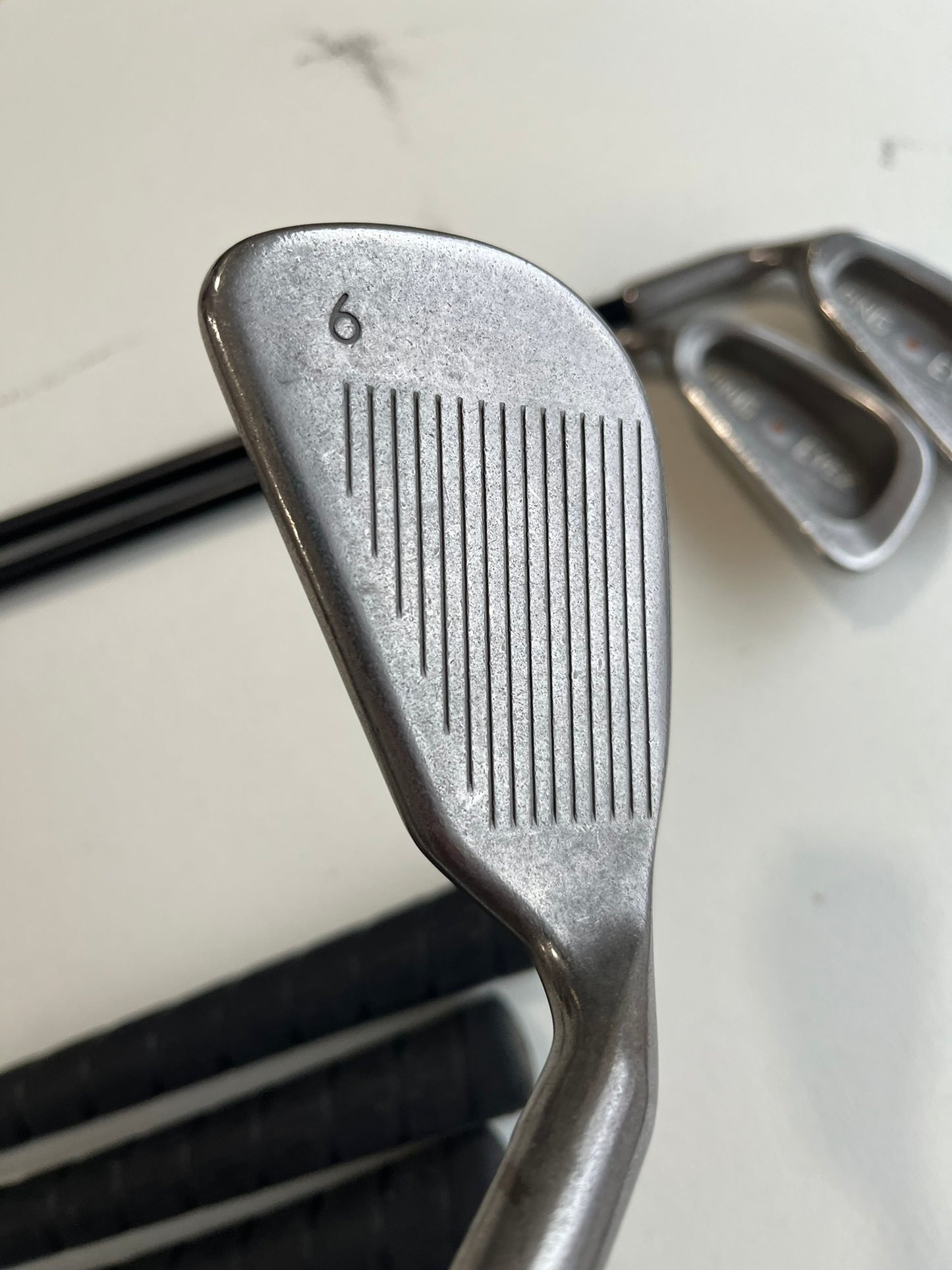 Ping Eye 2 + Plus Iron Set 4-PW Brown Dot Aldila Regular Flex Lefty +1/2″ NICE