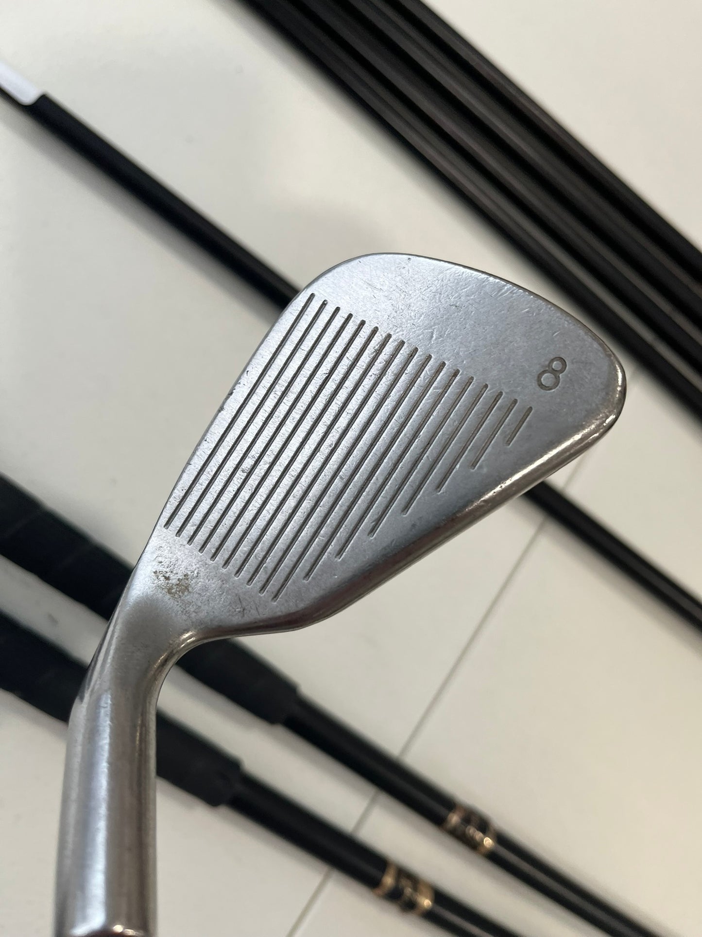 Ping Eye 2 Iron Set 3-PW Black Dot Aldila Stiff Flex +1.75″ NICE