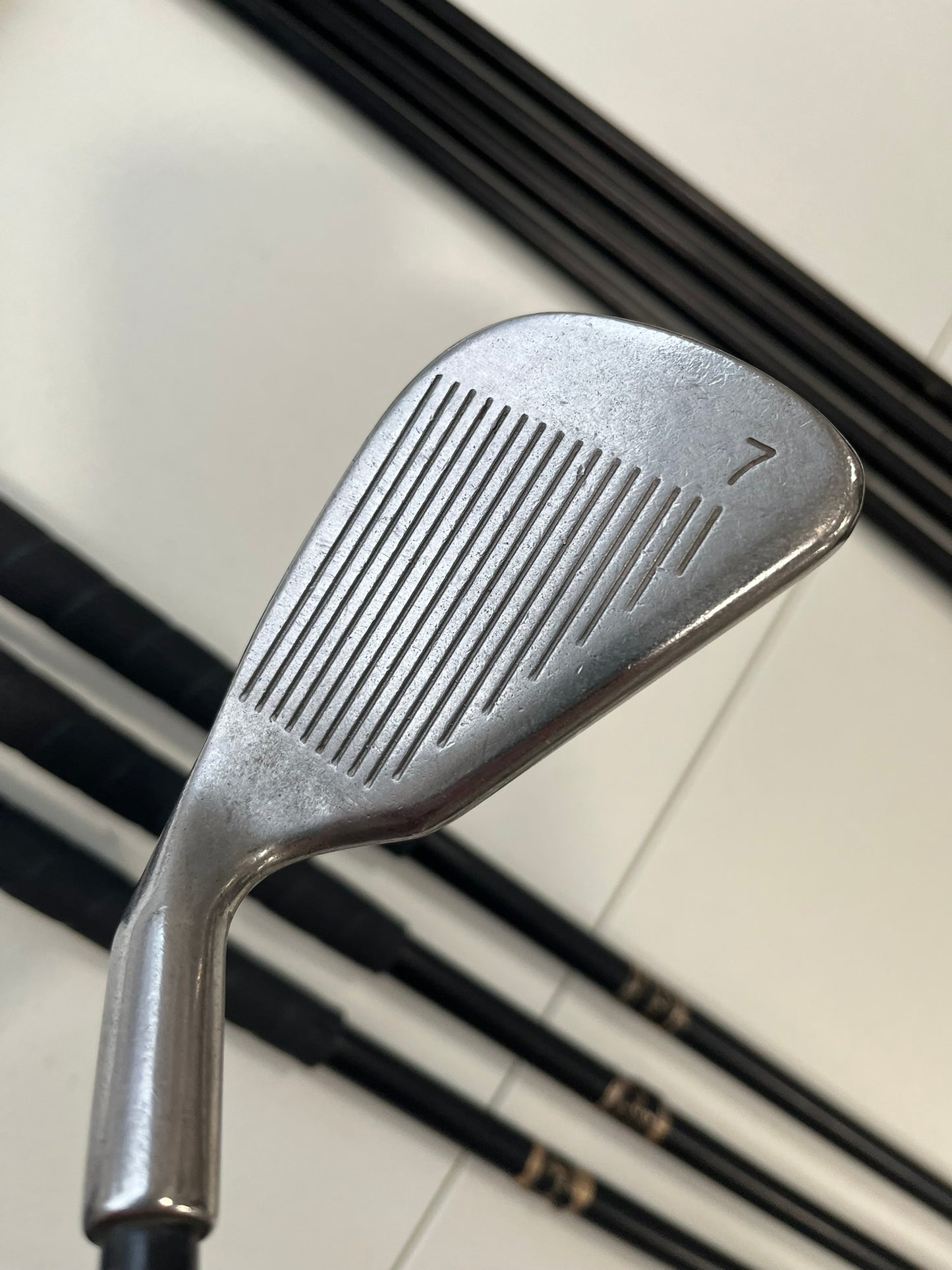 Ping Eye 2 Iron Set 3-PW Black Dot Aldila Stiff Flex +1.75″ NICE