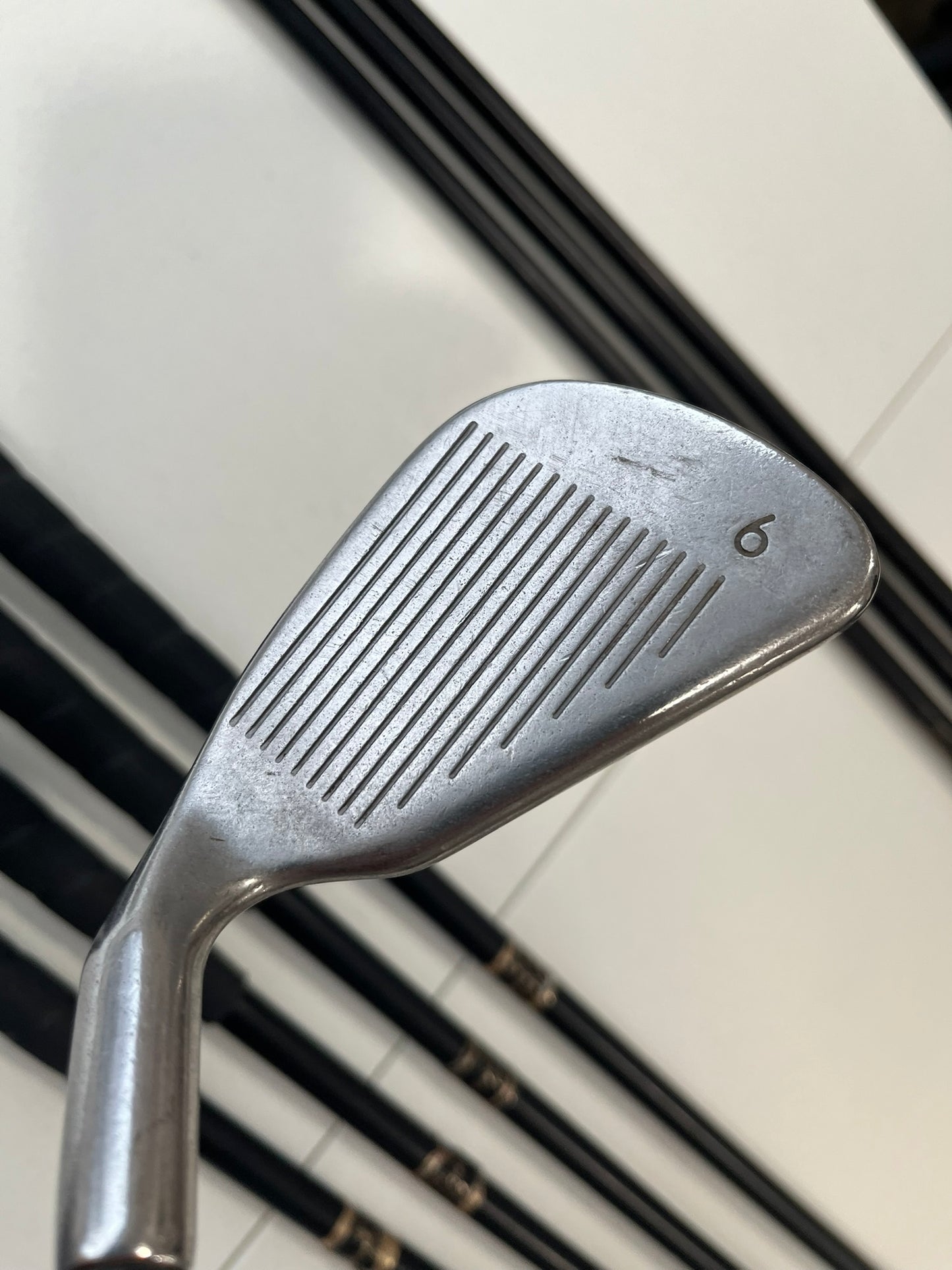 Ping Eye 2 Iron Set 3-PW Black Dot Aldila Stiff Flex +1.75″ NICE