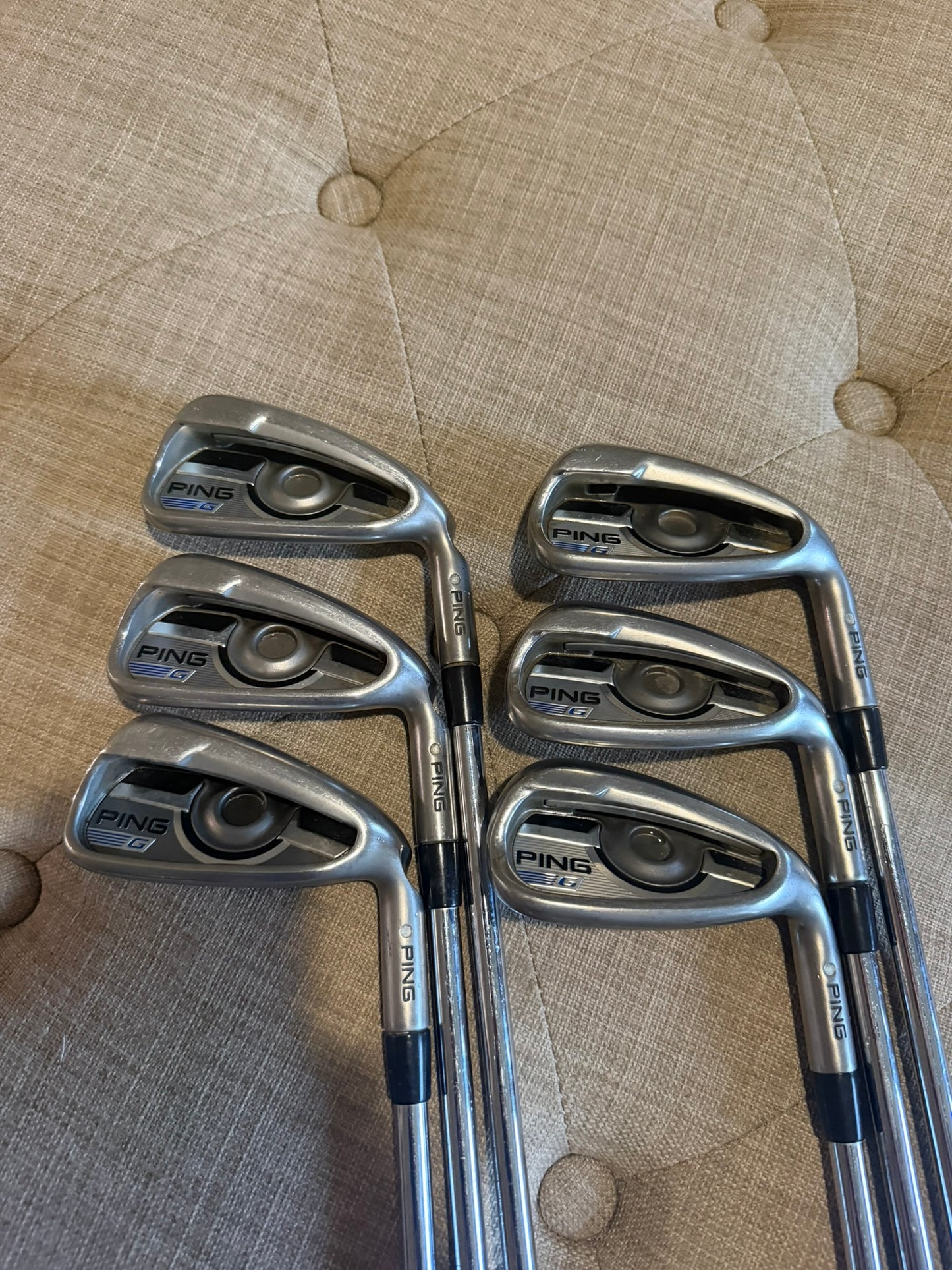 Ping 2016 G Iron Set 5-PW White Dot XP 95 S300 Stiff Flex +3/4" NICE