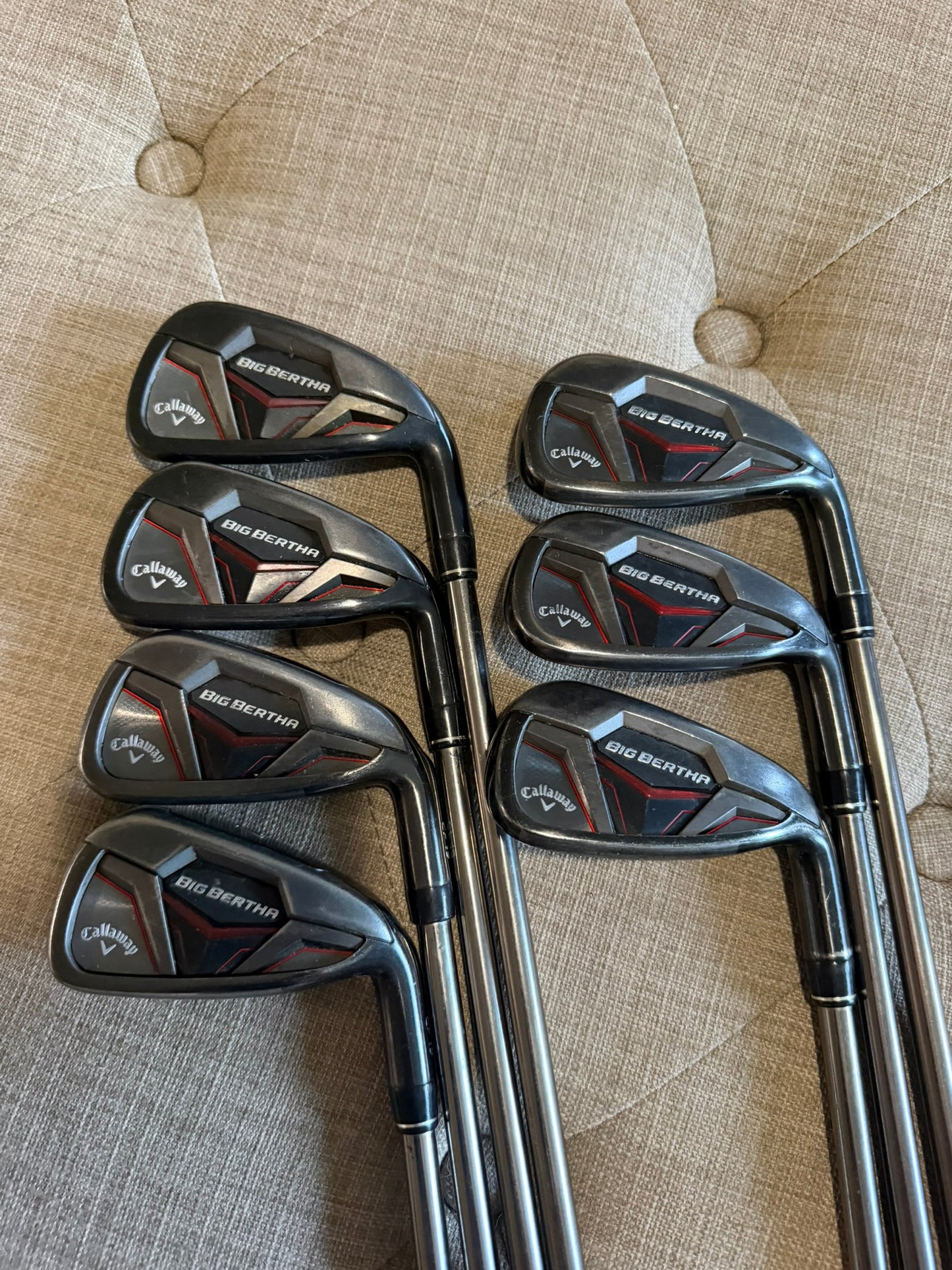 Callaway 2019 Big Bertha Iron Set 4-PW Recoil ESX F2 Senior Flex Standard READ
