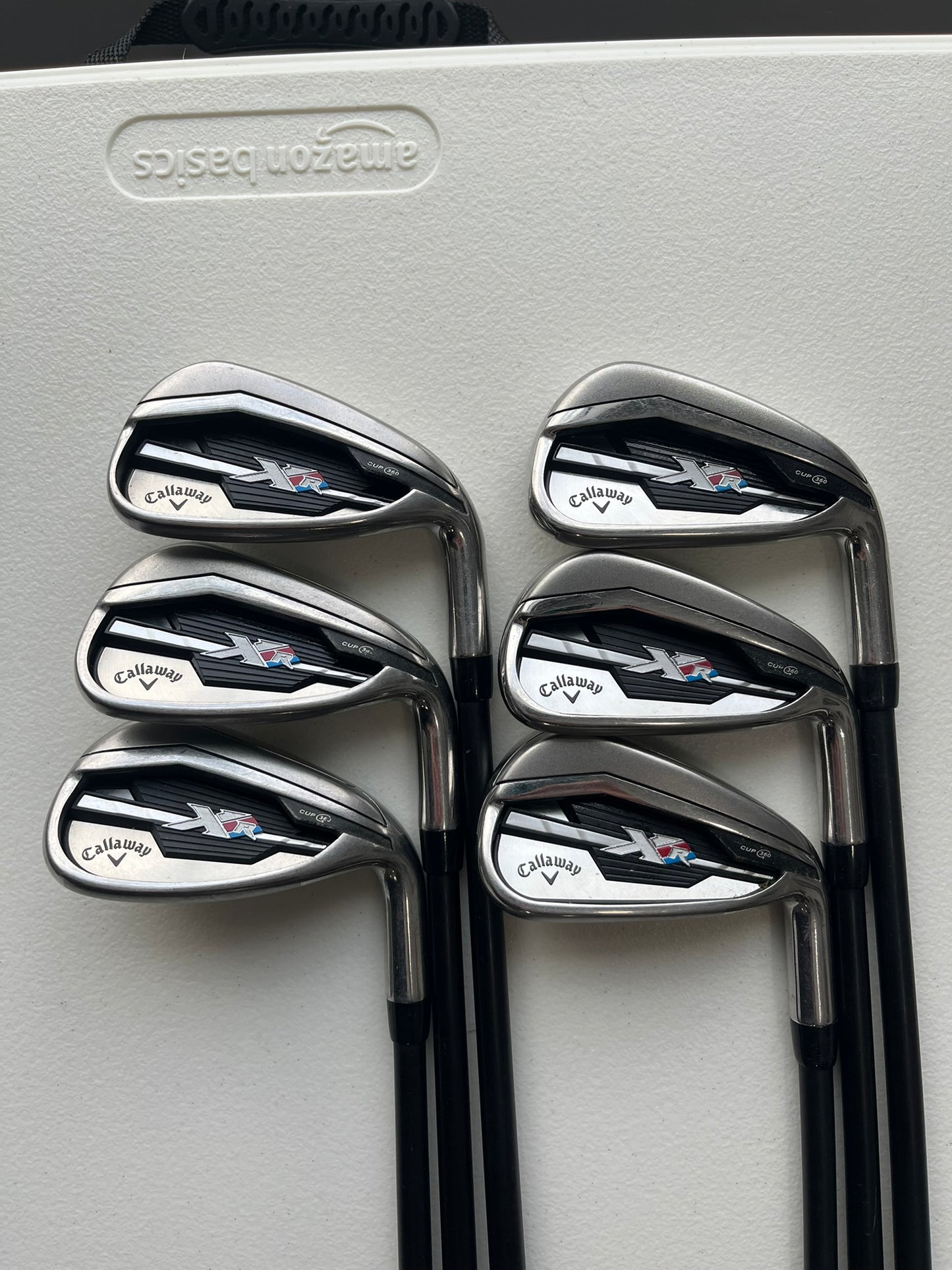 Callaway XR Iron Set 5-PW Fubuki AT 50 Senior Flex +1/4″ NICE