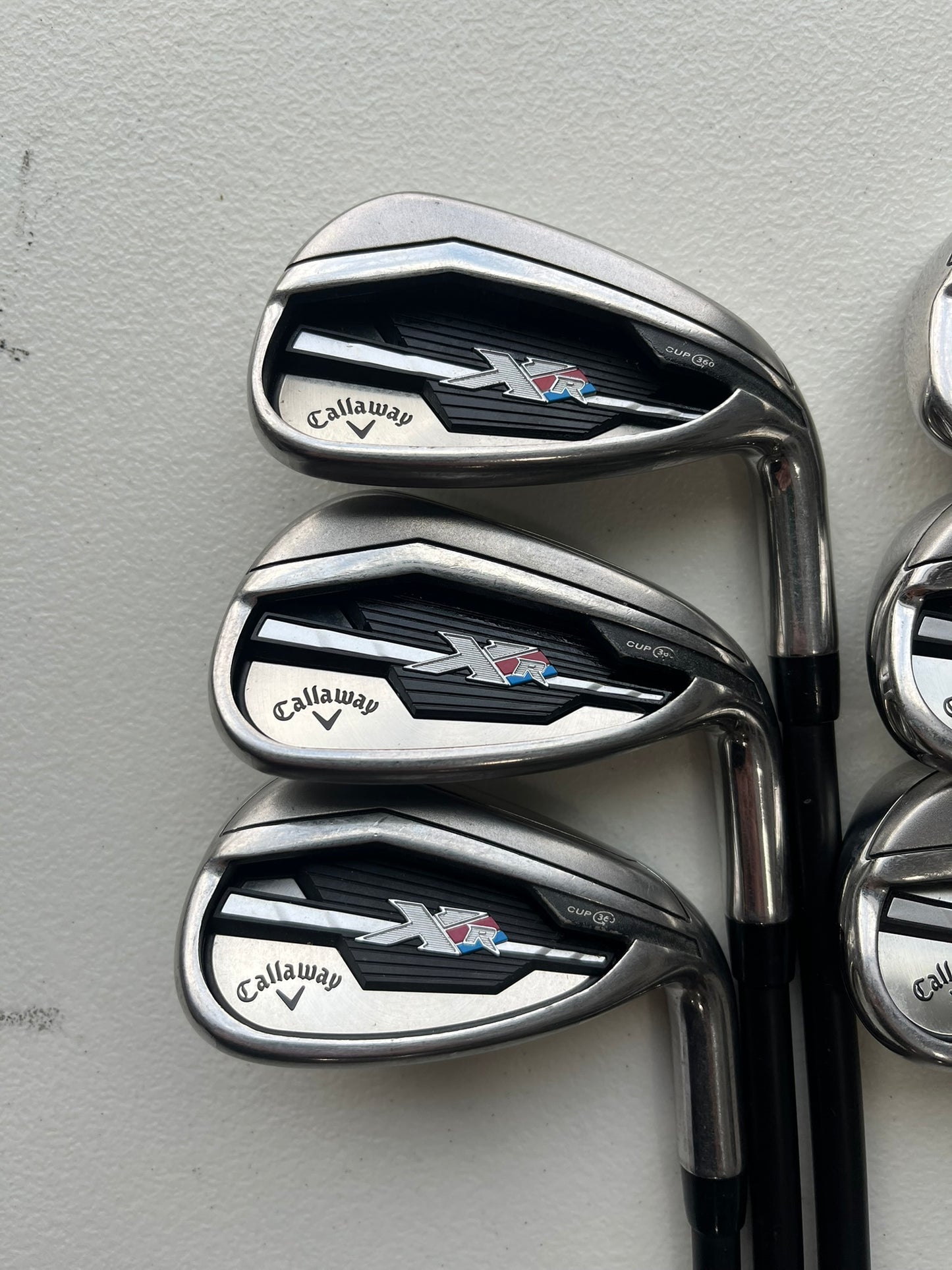 Callaway XR Iron Set 5-PW Fubuki AT 50 Senior Flex +1/4″ NICE