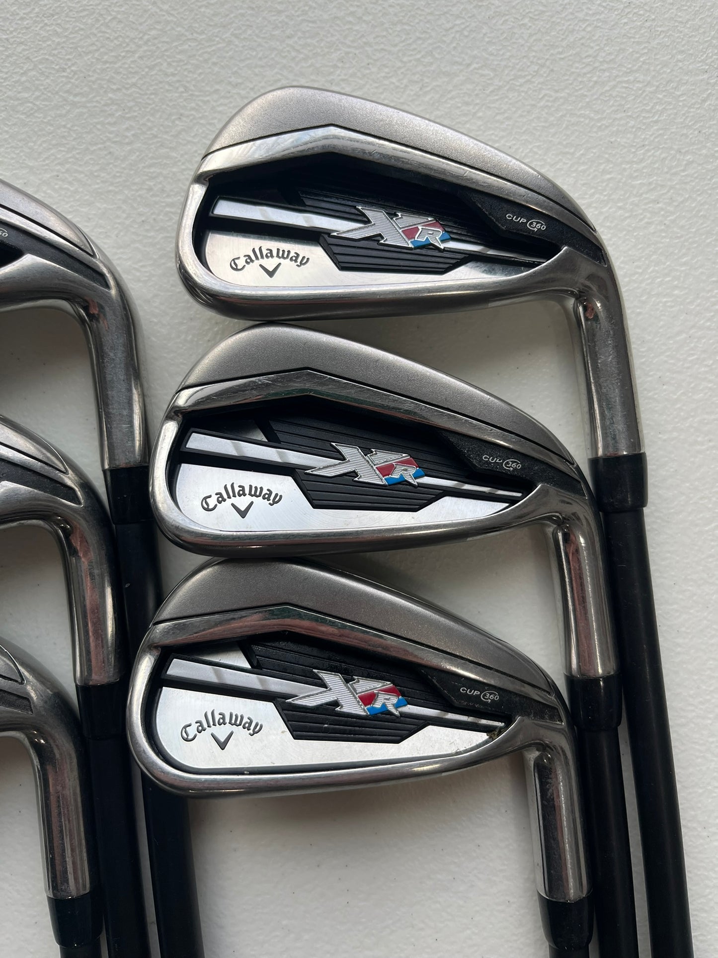 Callaway XR Iron Set 5-PW Fubuki AT 50 Senior Flex +1/4″ NICE