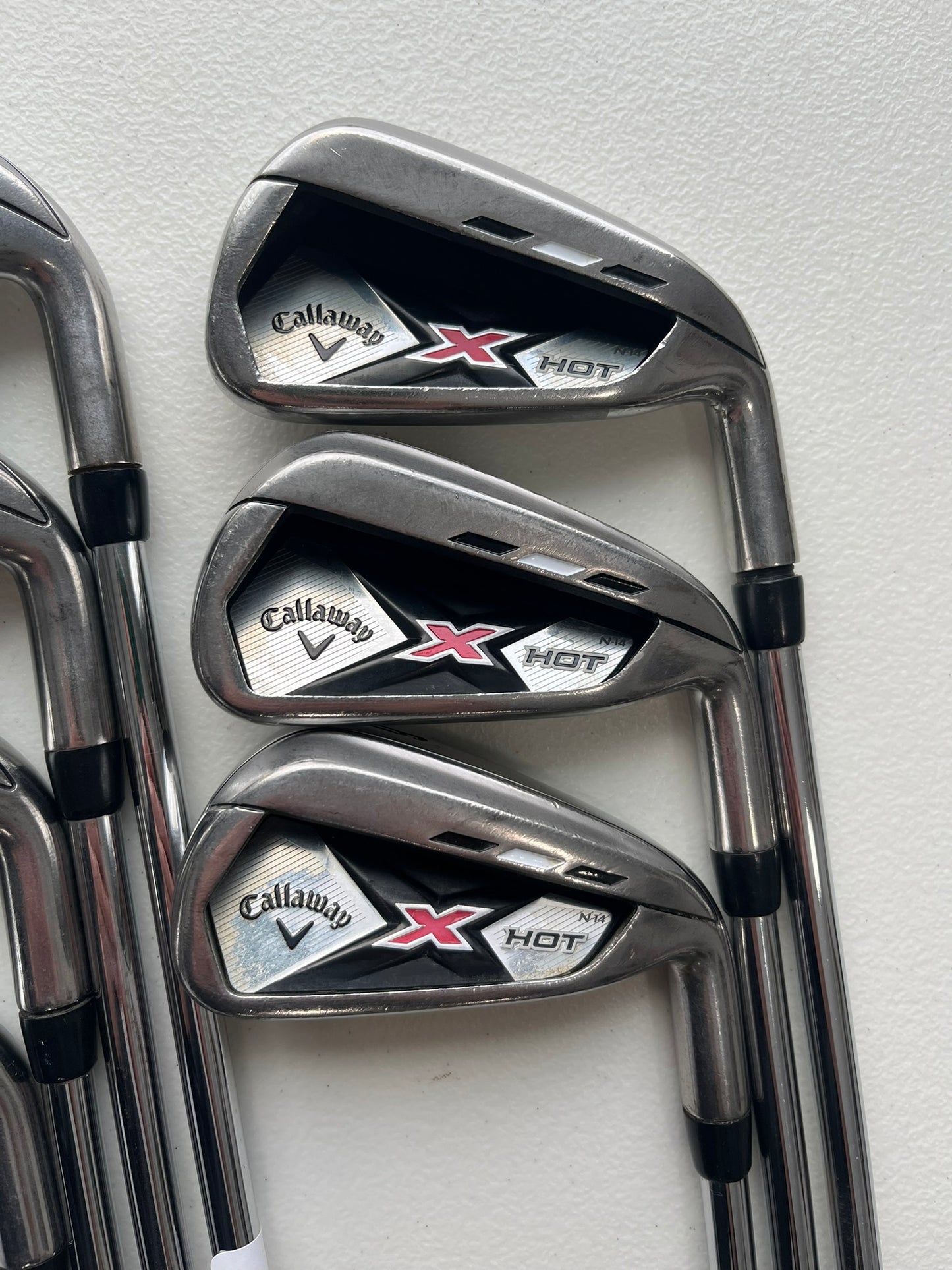 Callaway X Hot N14 Iron Set 4-PW Uniflex Regular Flex +2″ NICE