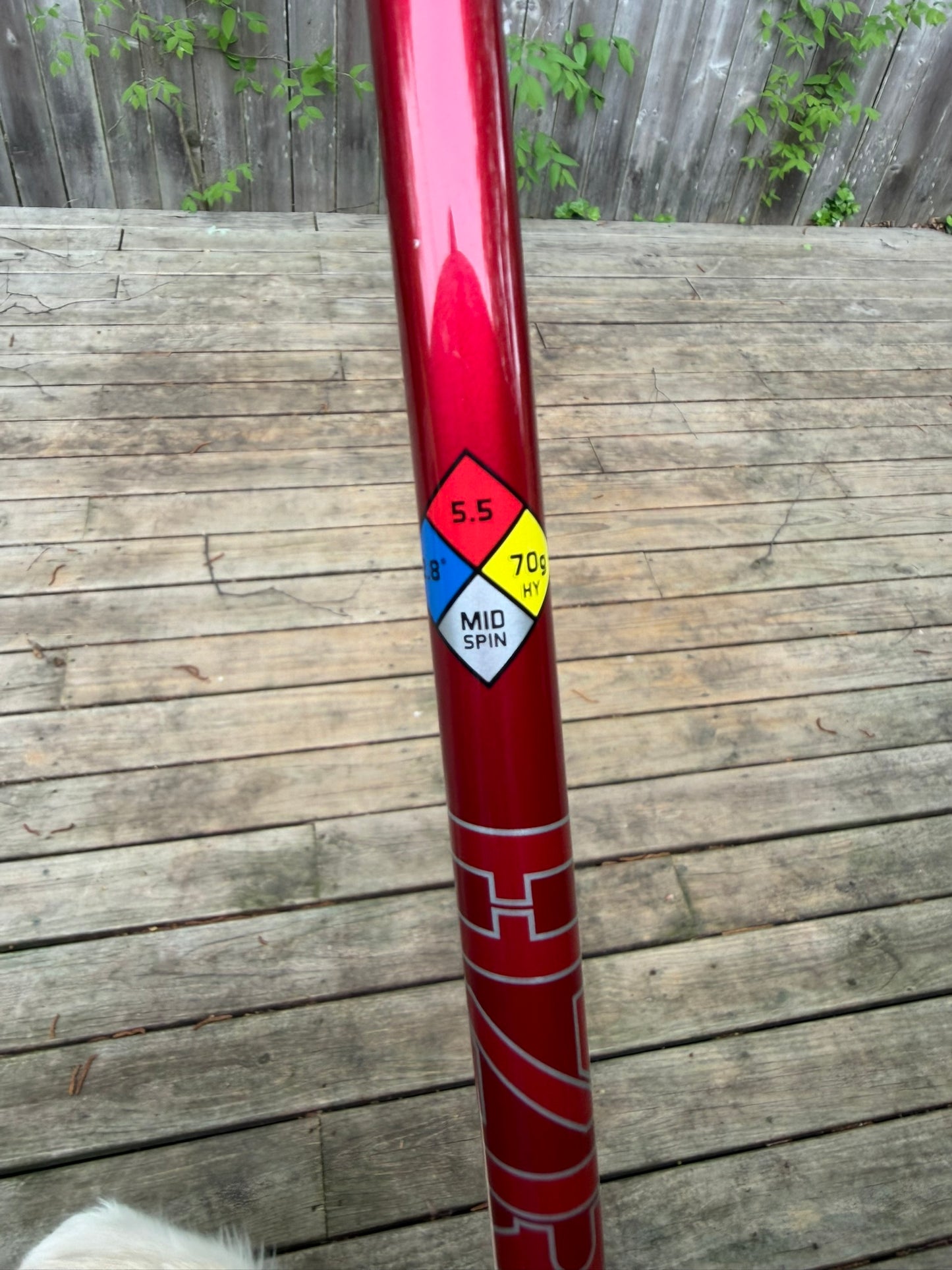 Photo of Wilson Staff Dynapwr 4 Hybrid 22° Regular Flex Hzrdus Smoke Rdx Red