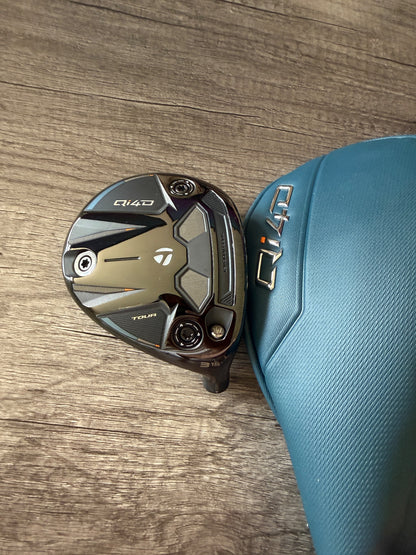 TaylorMade Qi4D Tour 3-Wood 15° +HC Head Only MINT