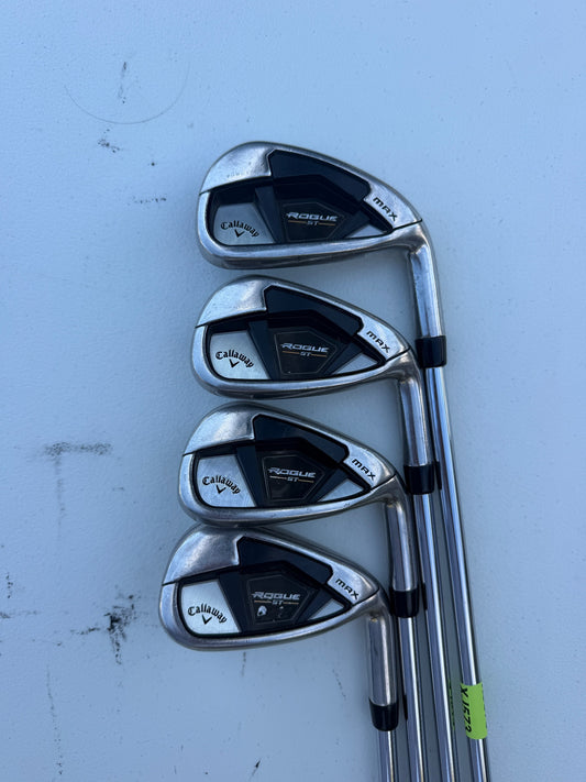Callaway Rogue ST Max Iron Set 7-PW Project X Rifle 6.0 Stiff Flex +1/4"
