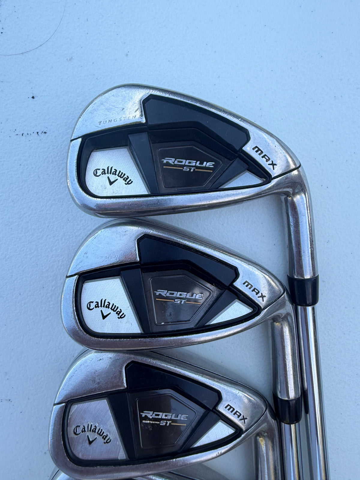 Callaway Rogue ST Max Iron Set 7-PW Project X Rifle 6.0 Stiff Flex +1/4" — photo 2