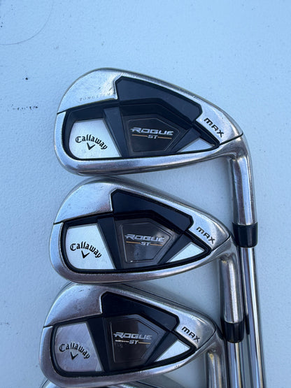 Callaway Rogue ST Max Iron Set 7-PW Project X Rifle 6.0 Stiff Flex +1/4" — photo 2